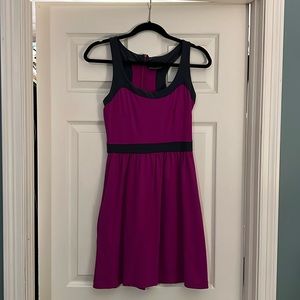 Cynthia Rowley casual dress (magenta and grey)
